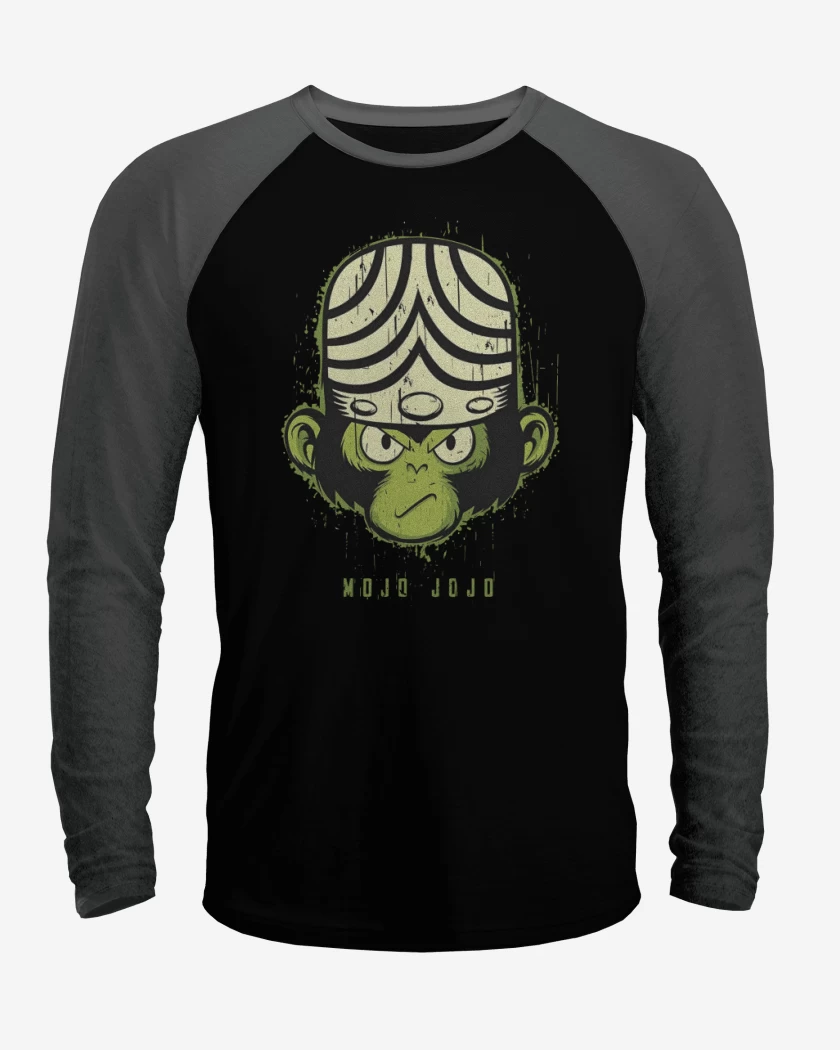 Polera Raglan Negro / Negro Heather de Mojo Jojo