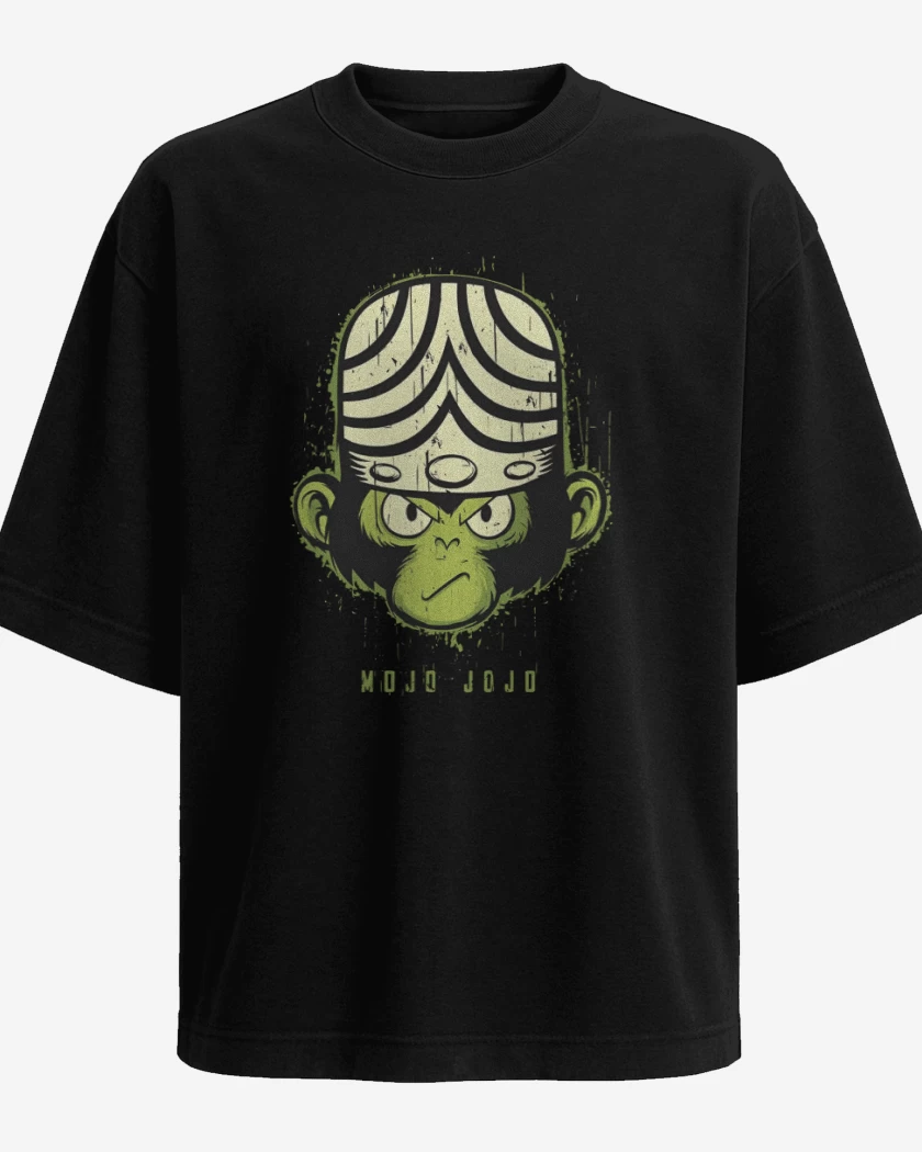 Polera Oversize Negro de Mojo Jojo