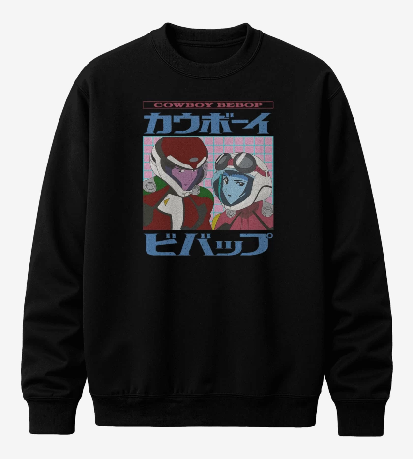 Poleron polo Negro de Vaqueros del Espacio