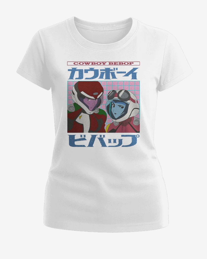 Polera de Mujer Blanco de Vaqueros del Espacio