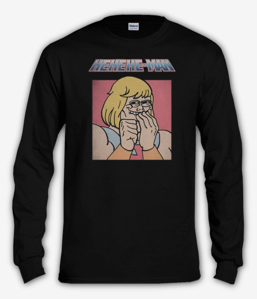 Polera manga larga Negro de HEHEHE-MAN