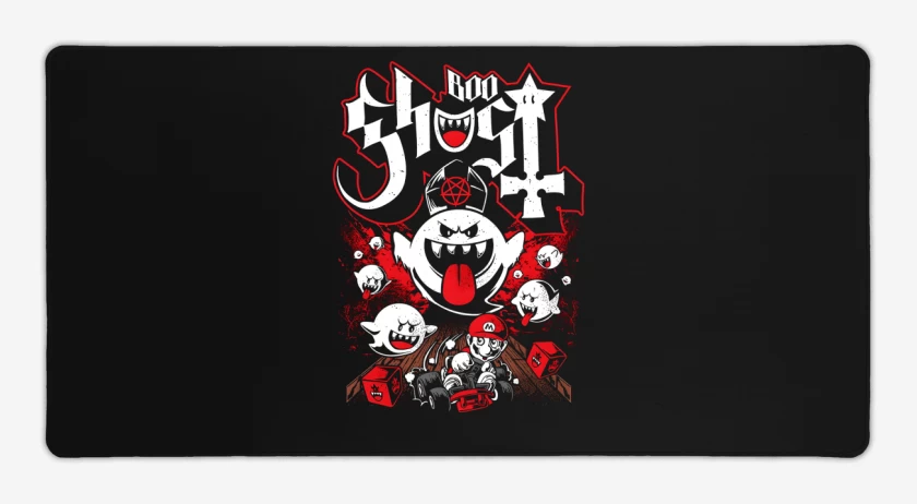 Mouse pad Gamer Negro de BooGhost