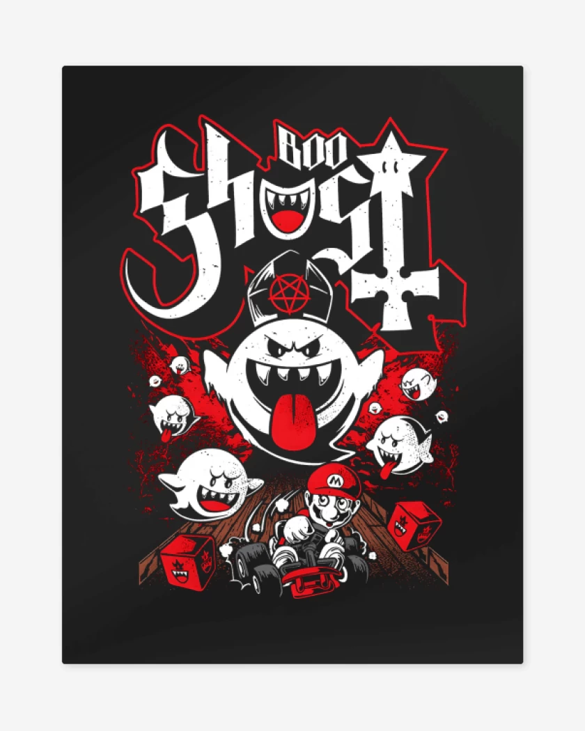 Print metalico Negro de BooGhost