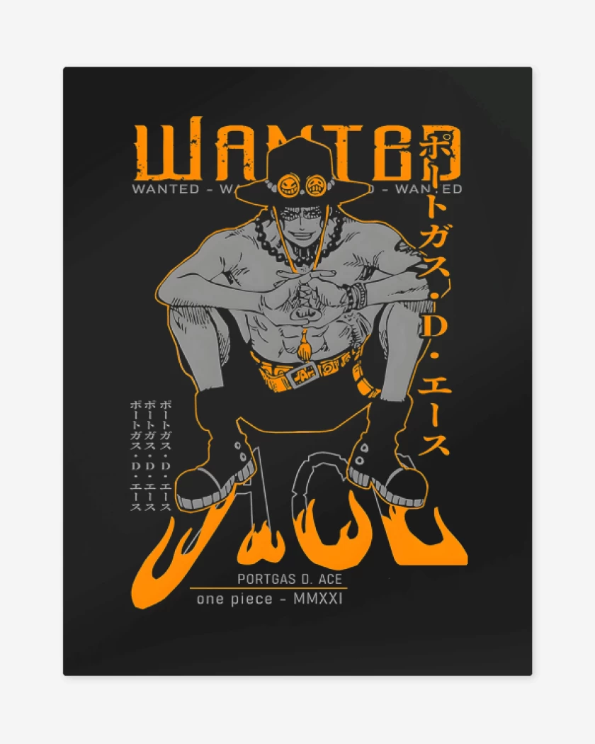Print metalico Negro de Portgas ACE