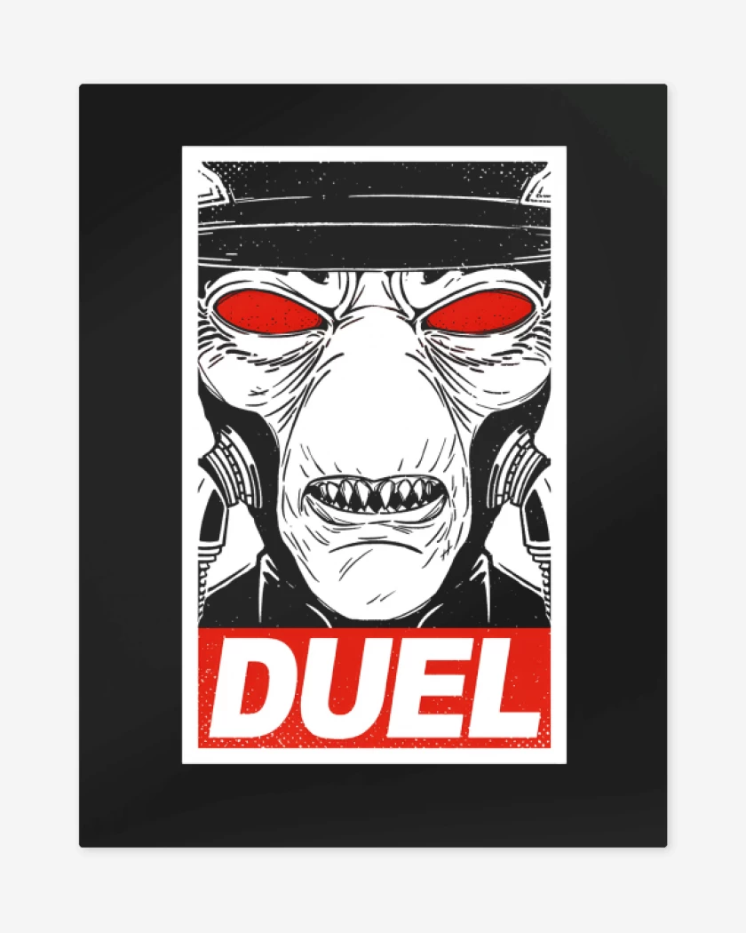 Print metalico Negro de Duel
