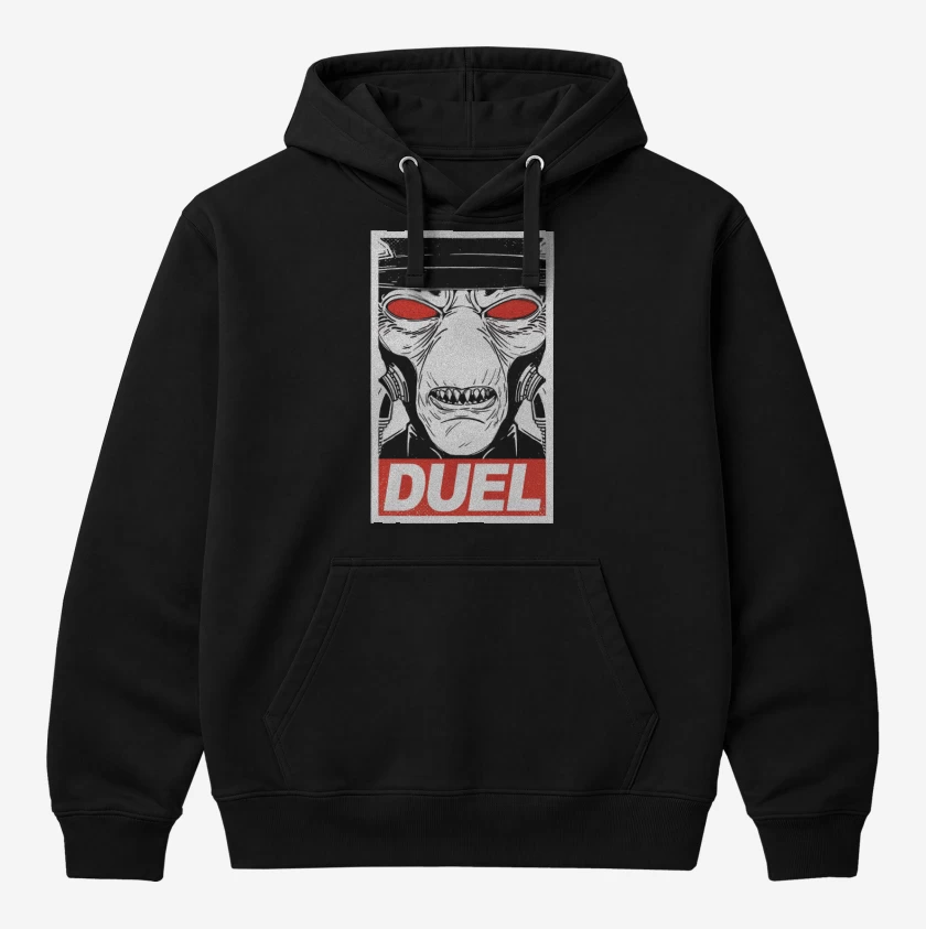 Polerón Canguro Negro de Duel