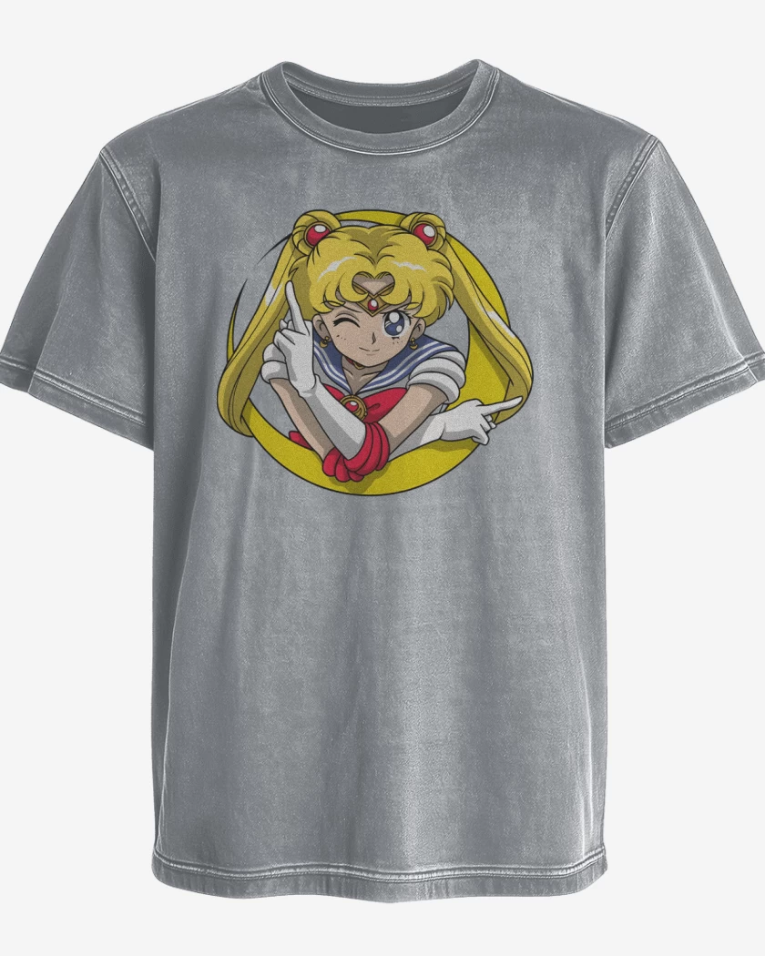 Polera desgastada Gris Melange de Sailor Mood