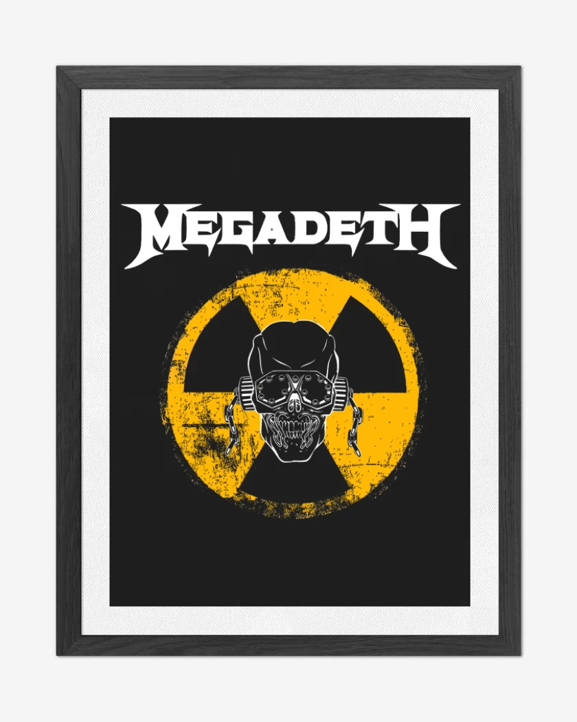 Cuadro decorativo Negro de Megadeth