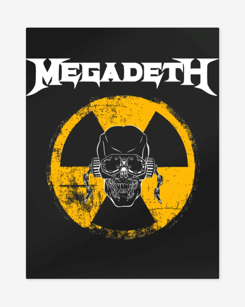 Print metalico Negro de Megadeth