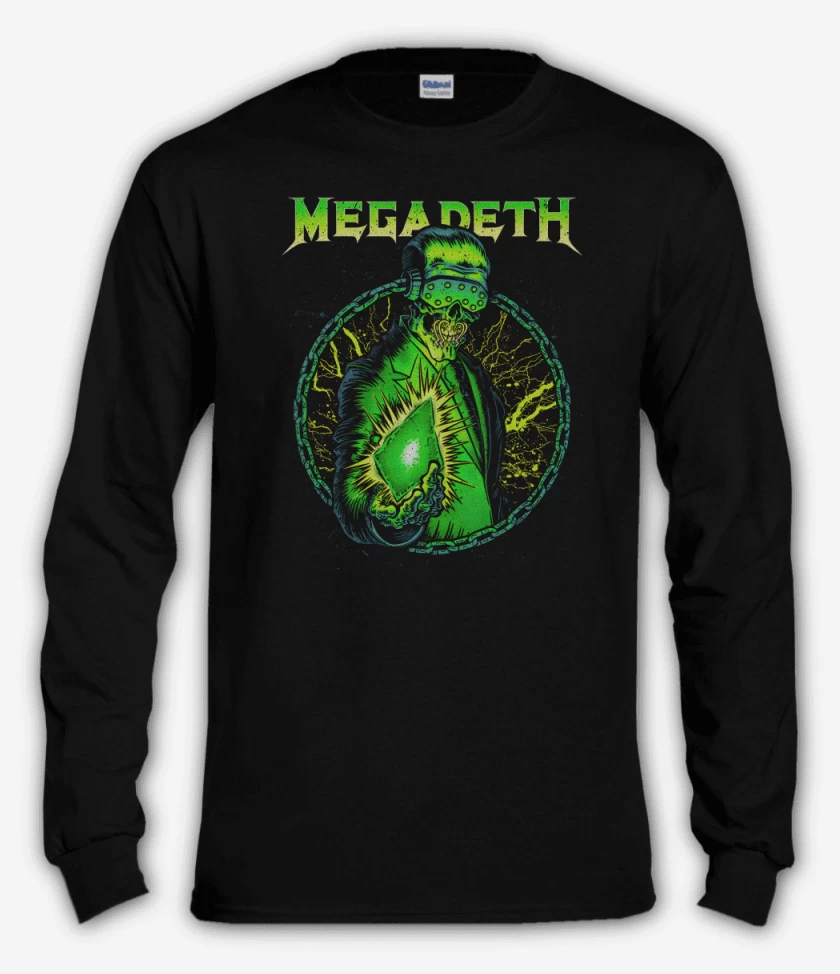 Polera manga larga Negro de Megadeth Rust