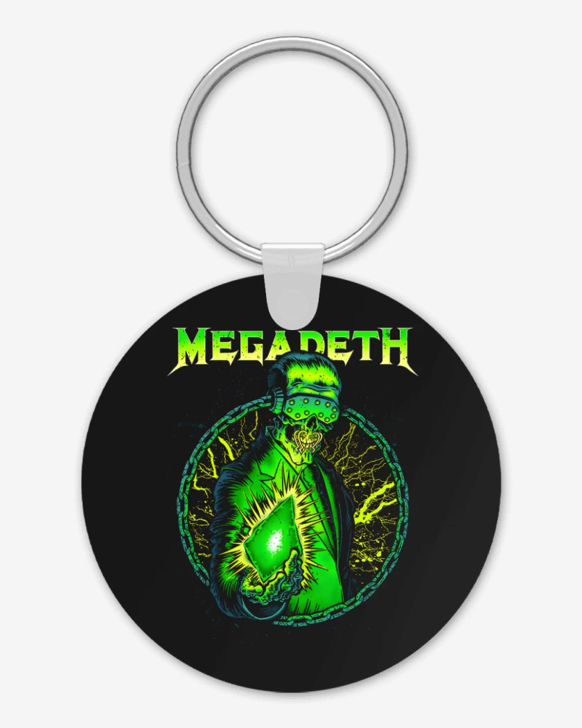 Llavero Negro de Megadeth Rust