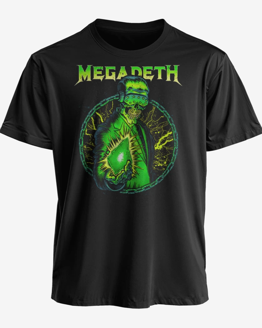 Polera premium Negro de Megadeth Rust