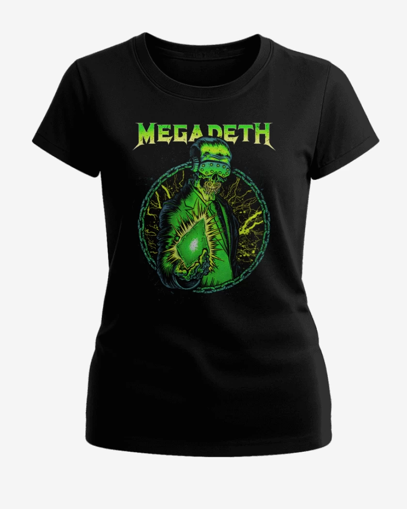 Polera de Mujer Negro de Megadeth Rust