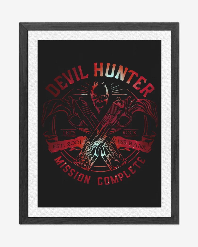 Cuadro decorativo Negro de Devil Hunter