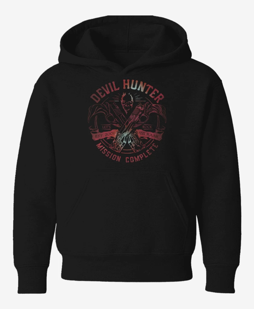 Poleron de niño Negro de Devil Hunter