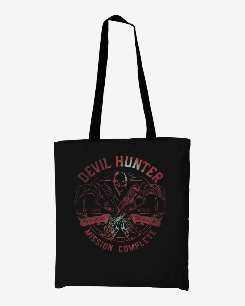 Totebag Negro de Devil Hunter