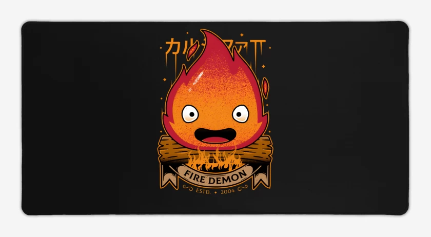Mouse pad Gamer Negro de Calcifer