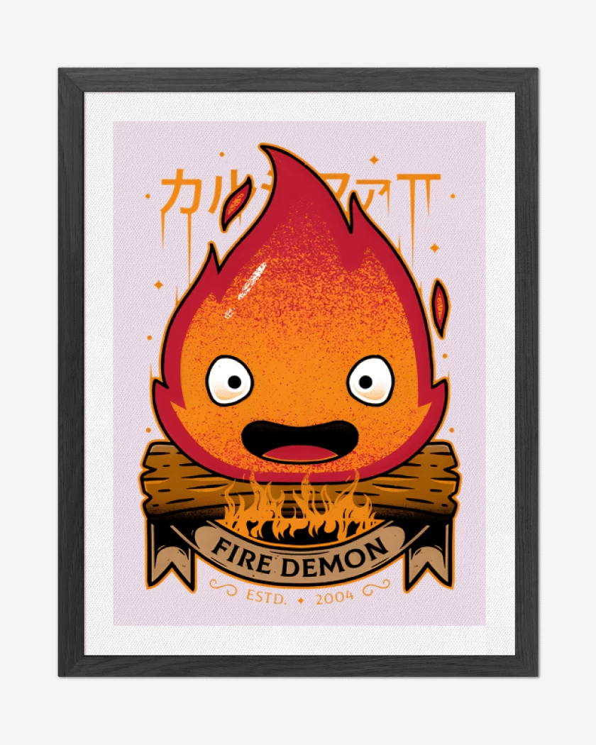 Cuadro decorativo Rosa Pastel de Calcifer