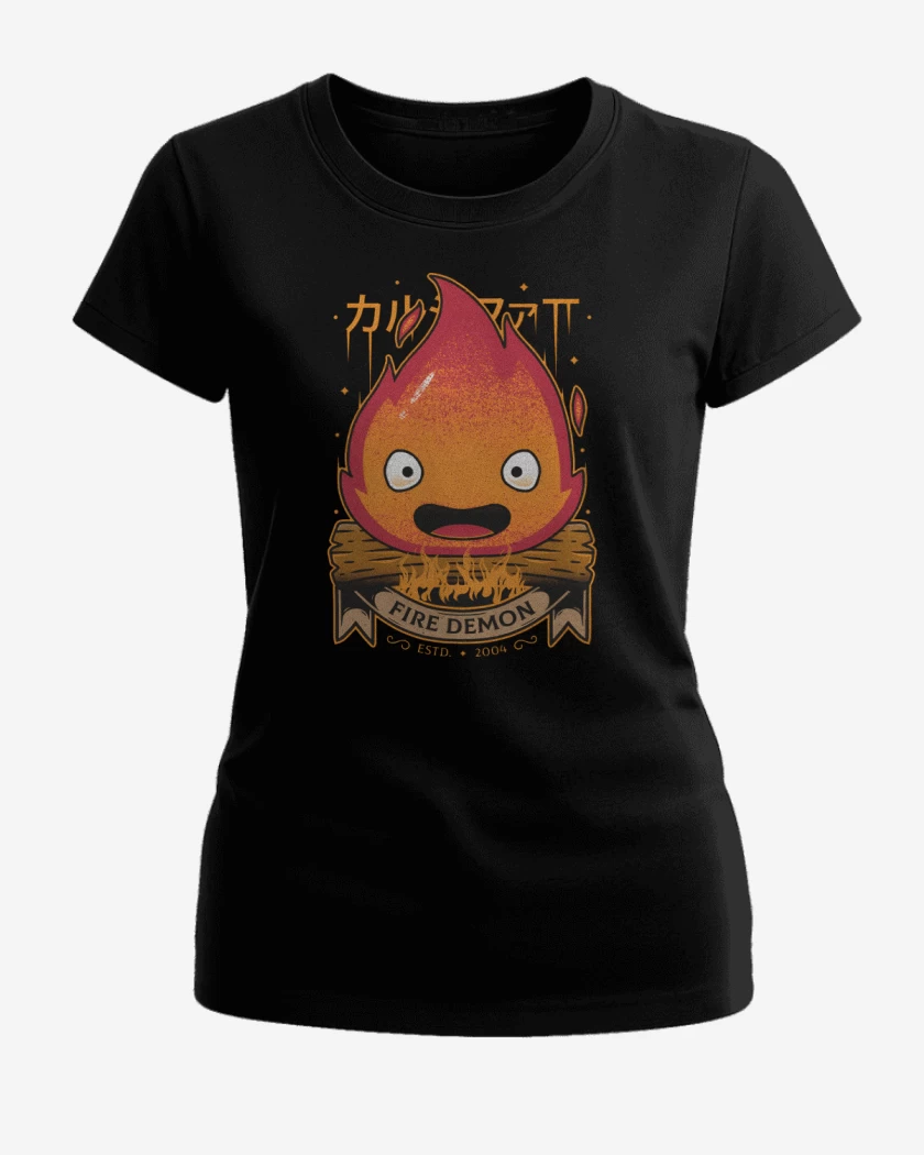 Polera de Mujer Negro de Calcifer