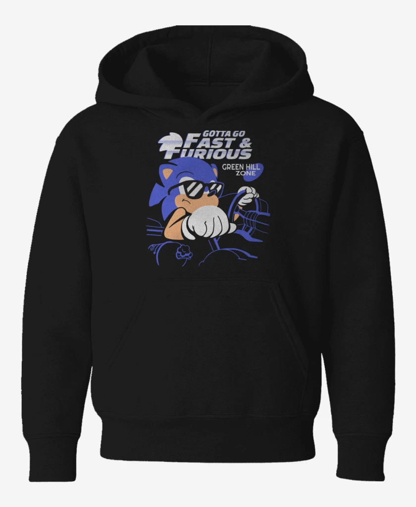 Poleron de niño Negro de Gotta go Fast & Furious