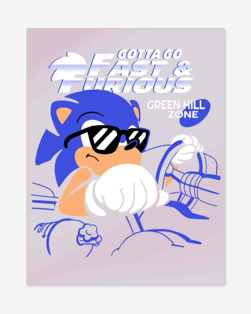 Print metalico Gotta go Fast & Furious