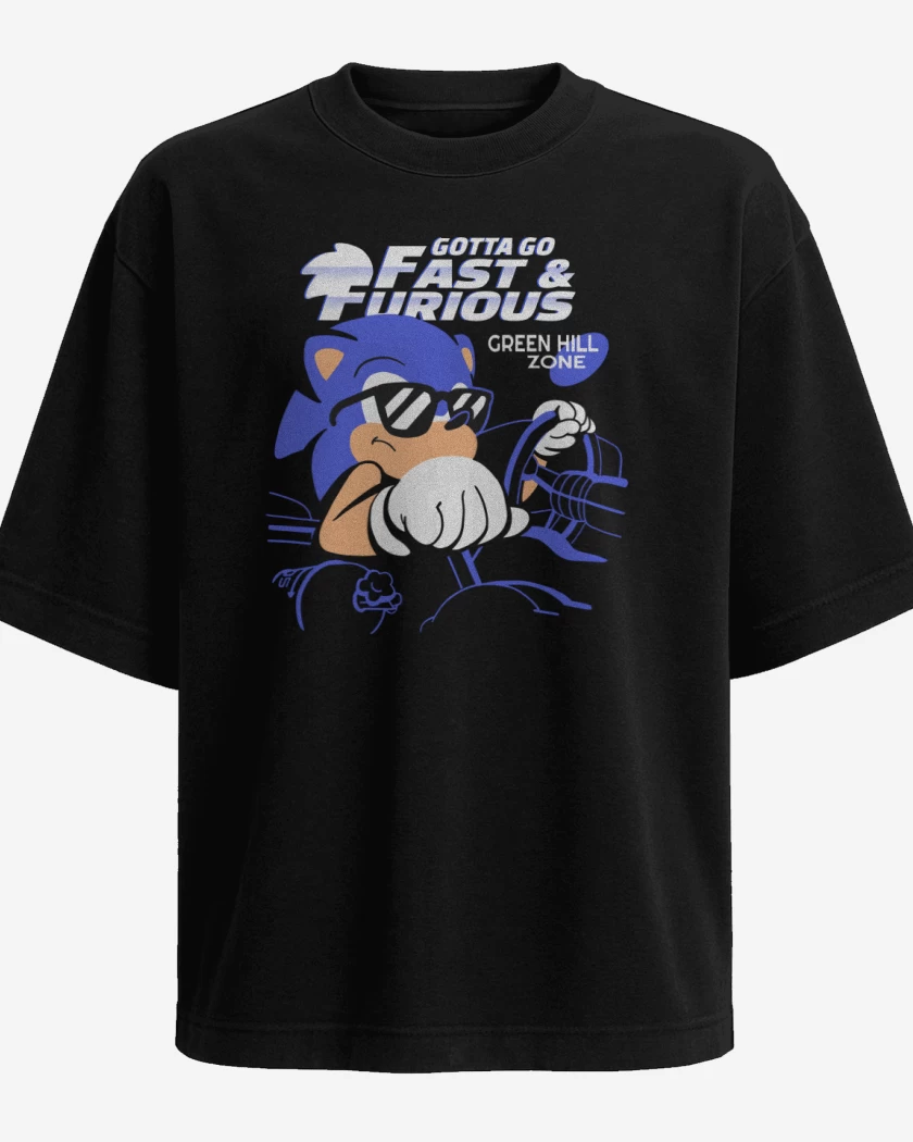 Polera Oversize Gotta go Fast & Furious