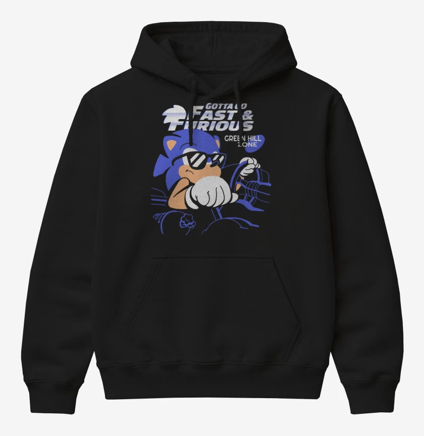 Poleron Canguro básico Gotta go Fast & Furious