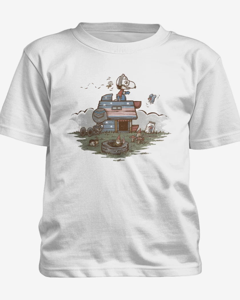 Polera de niño Blanco de Snoppeacemaker