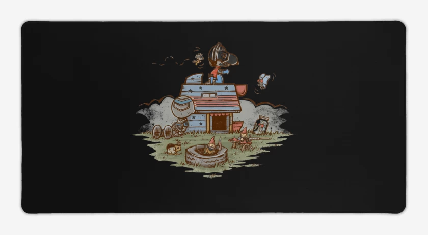 Mouse pad Gamer Negro de Snoppeacemaker