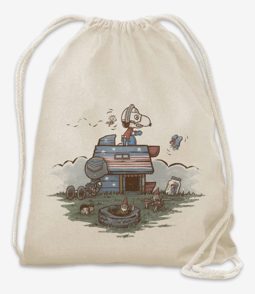 Mochila Blanco de Snoppeacemaker
