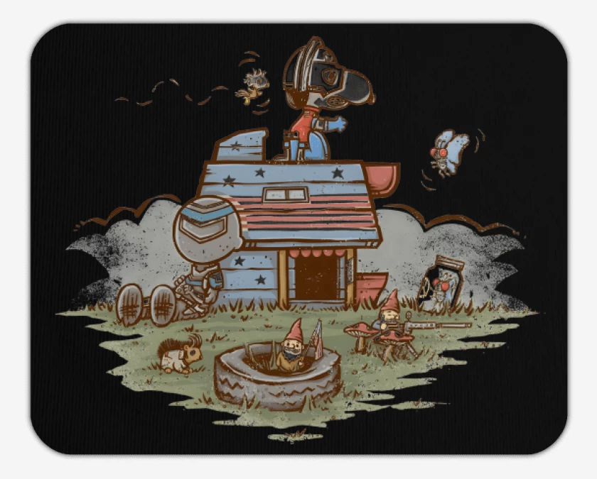 Mousepad Negro de Snoppeacemaker