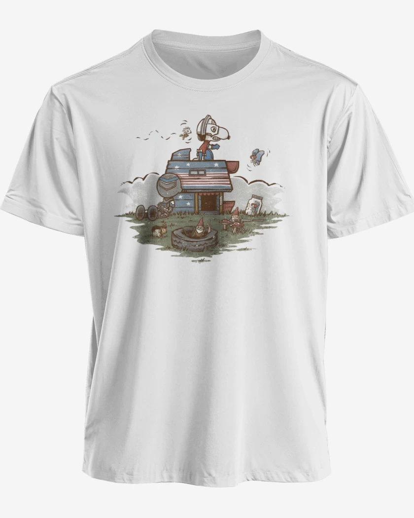 Polera premium Blanco de Snoppeacemaker