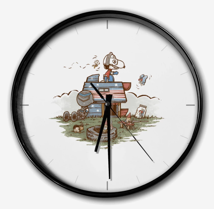 Reloj Blanco de Snoppeacemaker