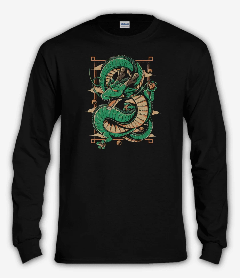 Polera manga larga Negro de Shen Long