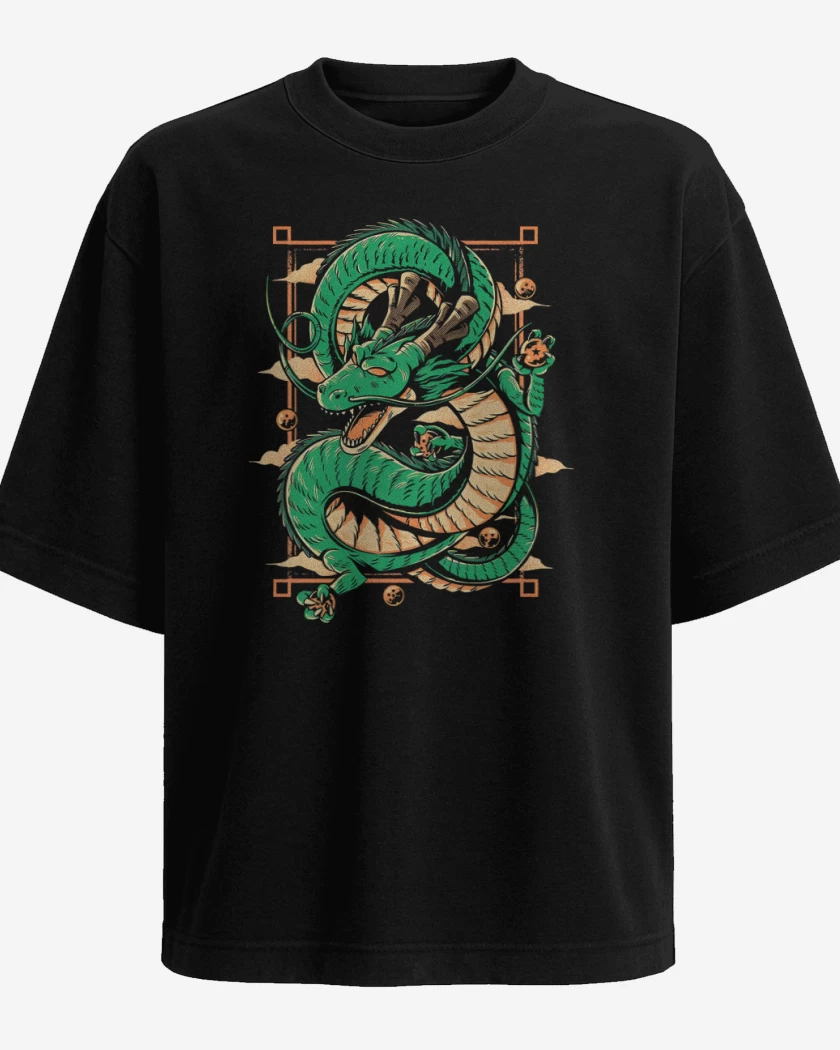 Polera Oversize Negro de Shen Long