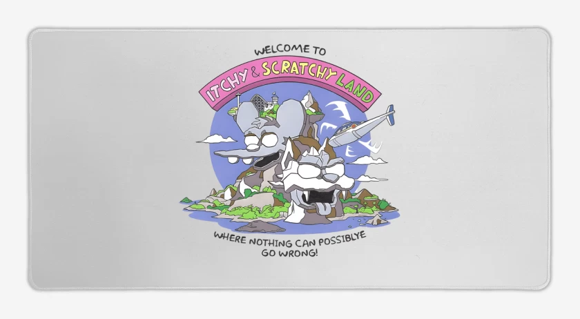 Mouse pad Gamer Blanco de La Tierra de Tomy & Daly