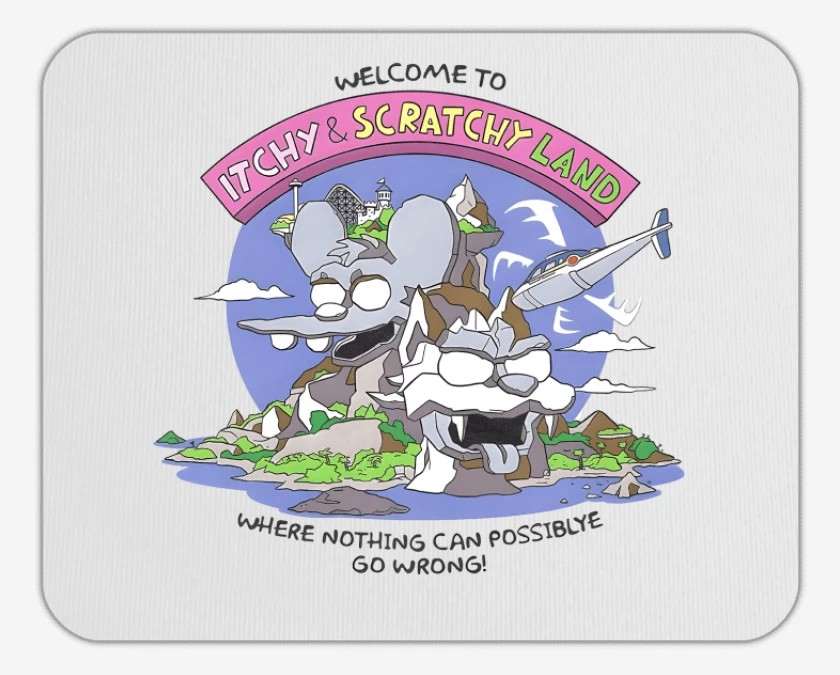 Mousepad Blanco de La Tierra de Tomy & Daly