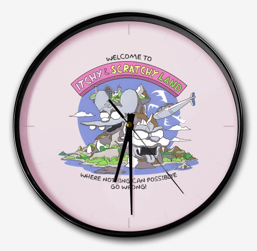 Reloj Rosa Pastel de La Tierra de Tomy & Daly