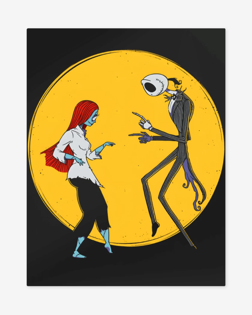 Print metalico Negro de Spooky Fiction