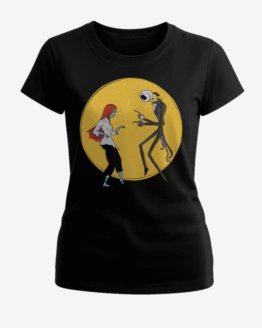 Polera de Mujer Negro de Spooky Fiction