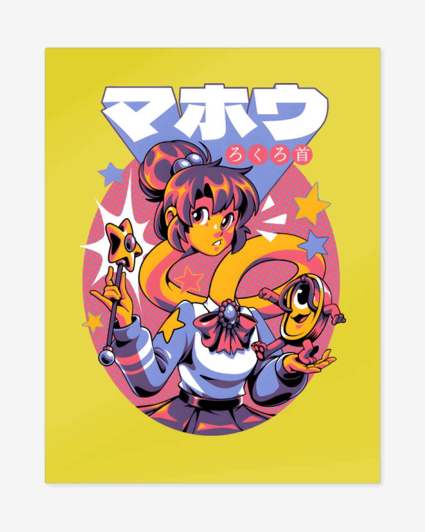 Print metalico Amarillo de Rokurokubi