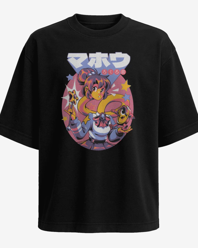 Polera Oversize Negro de Rokurokubi