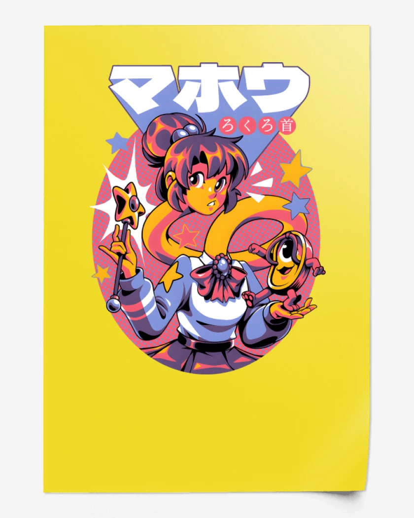 Print Amarillo de Rokurokubi