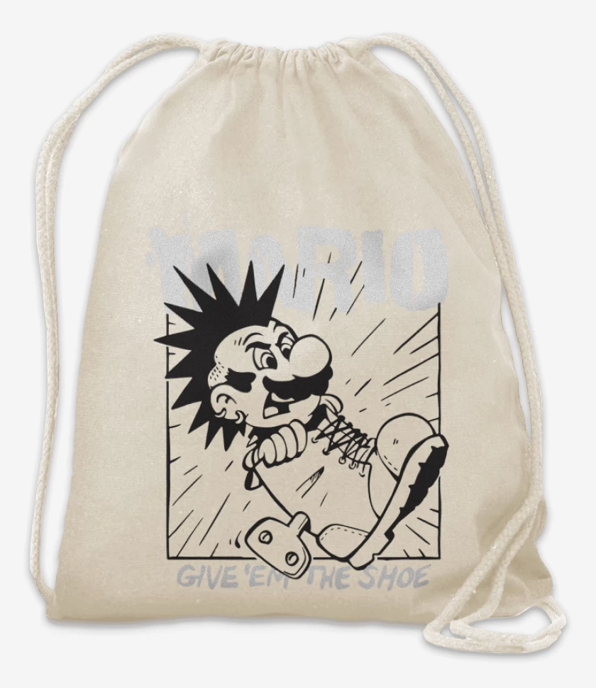 Mochila Blanco de Rancid bigote