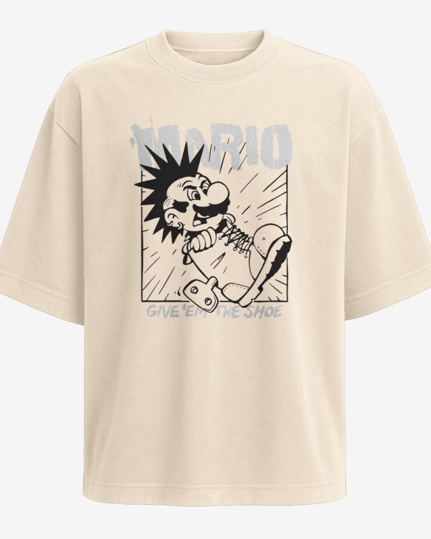 Polera Oversize Beige de Rancid bigote