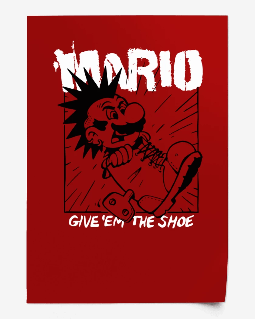 Print Rojo de Rancid bigote