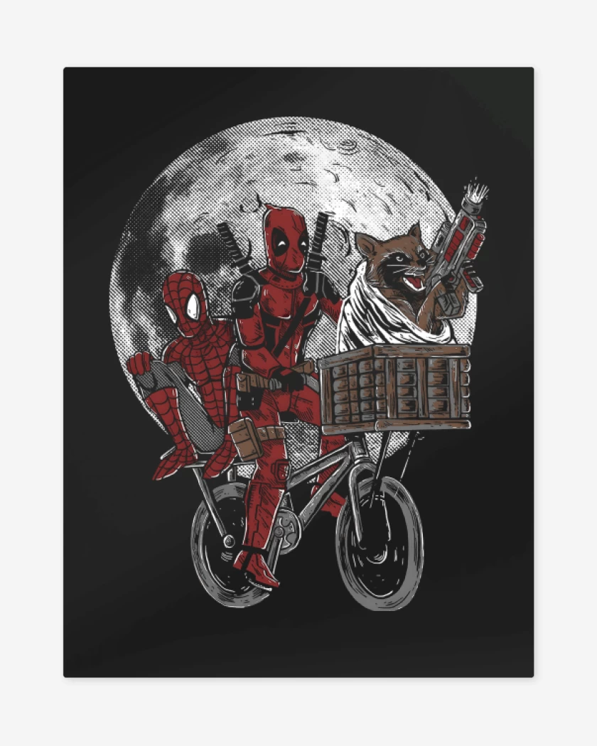 Print metalico Negro de Chimichangas Quest