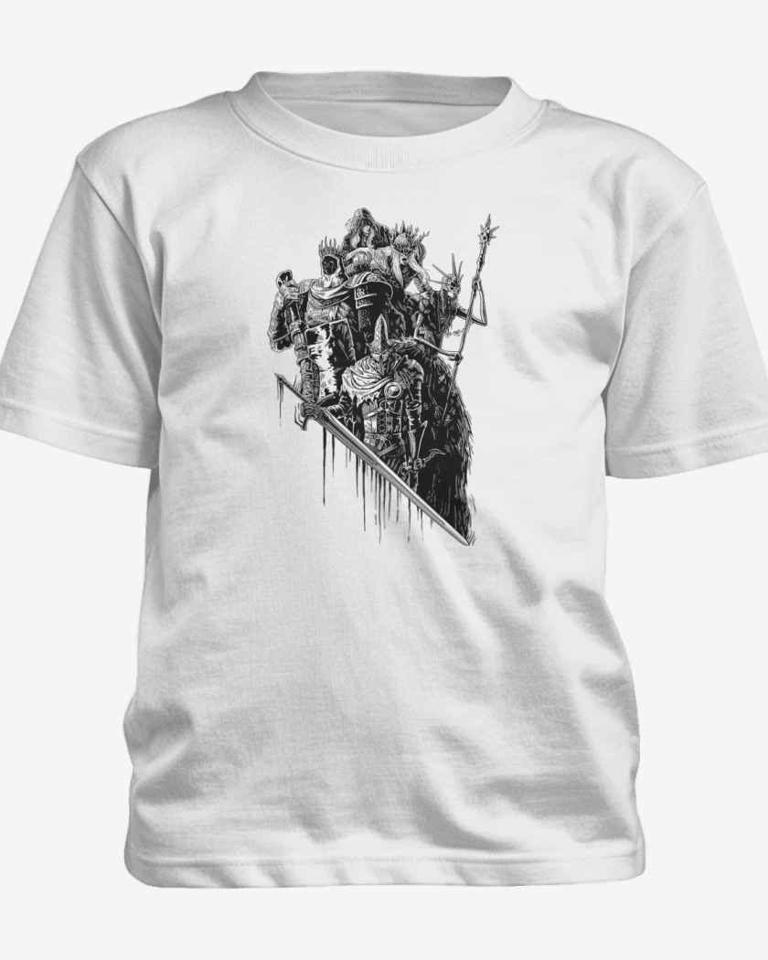 Polera de niño Blanco de Lords of Cinder, Lords of Ash