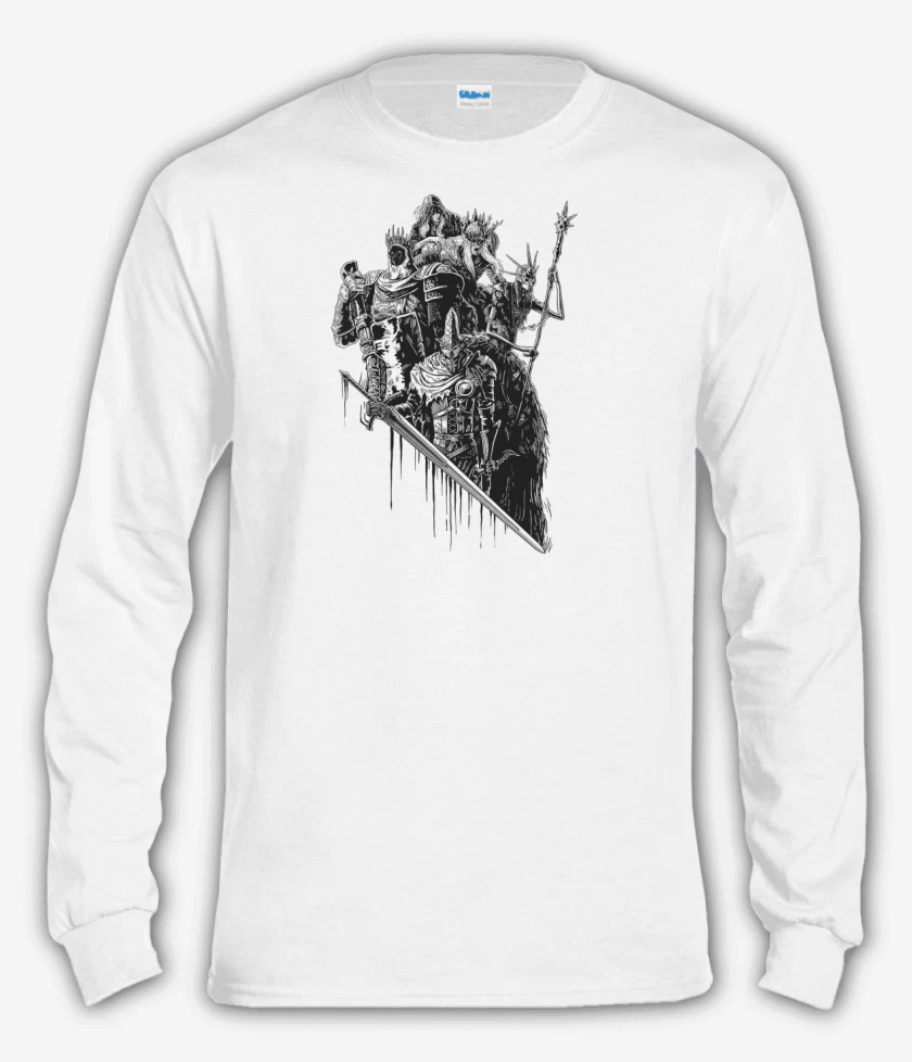 Polera manga larga Blanco de Lords of Cinder, Lords of Ash