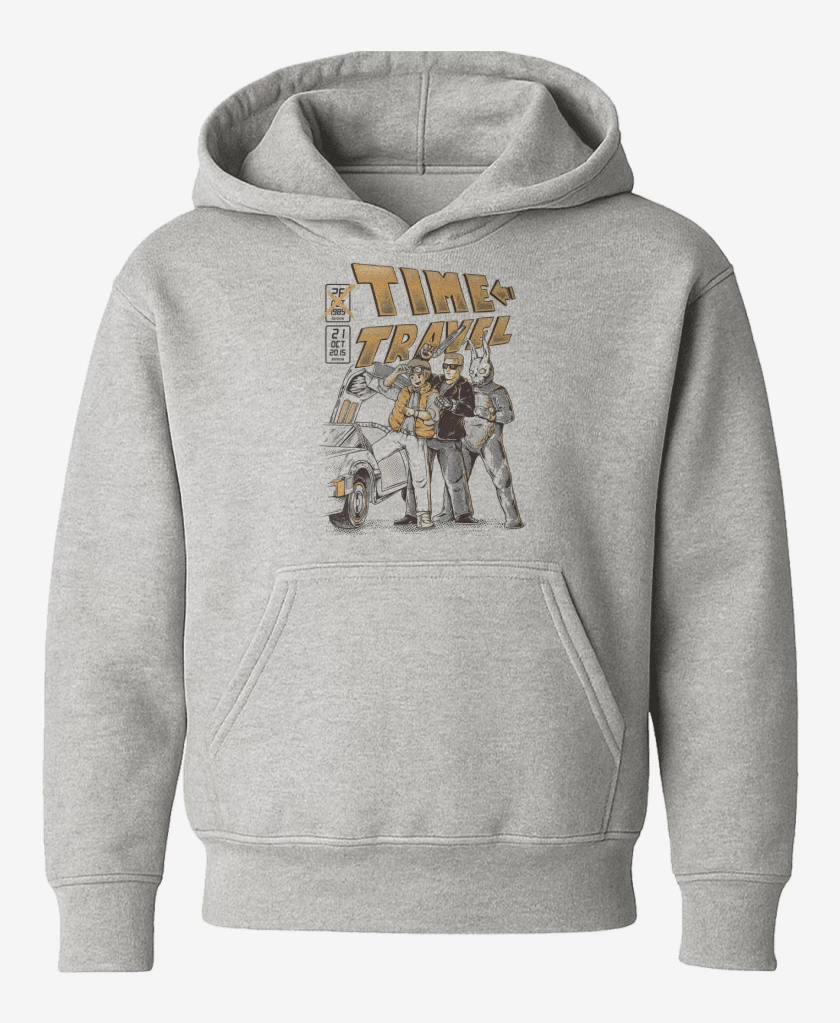 Poleron de niño Gris Melange de Viajeros del Tiempo
